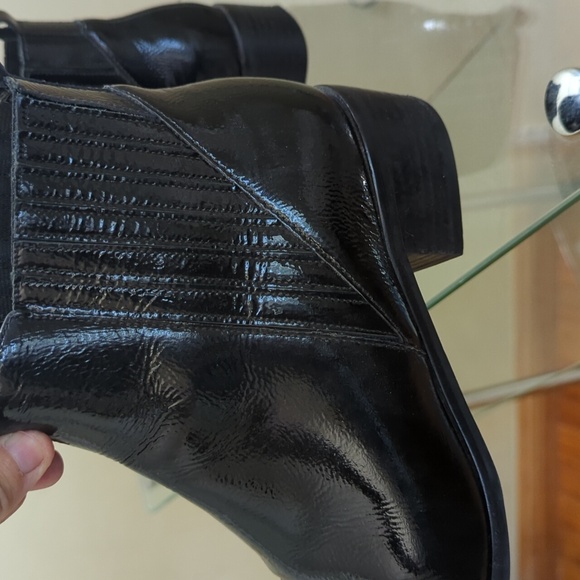 Marc Fisher patent ankle boots - Picture 2 of 5